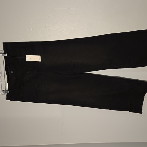 OAT New York Black High Rise Wide Leg Stretchy Pants Size 24W - Picture 1 of 15